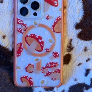 OtterBox Mushroom Pattern Phone Case - Red and Orange